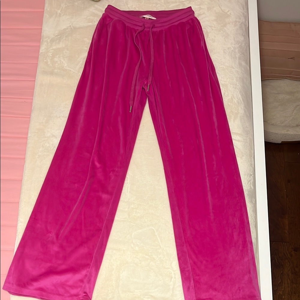 Juicy Couture Fuchsia Velour Pants